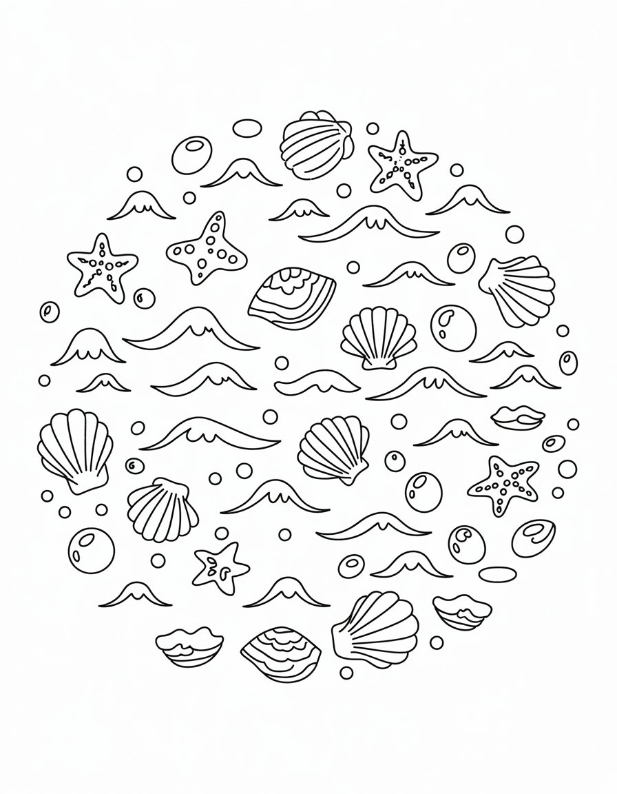 Ocean-Inspired Mandala